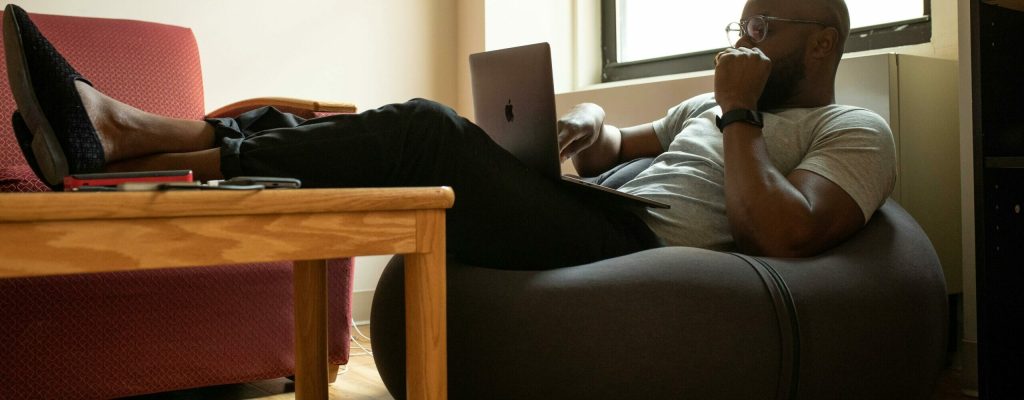 Man Using Laptop